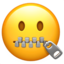 zipper-mouth face-zipper mouth face